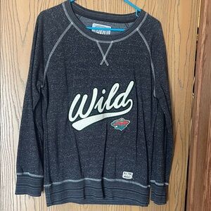Minnesota Wild Black Speckled Crewneck Sweatshirt